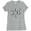 caffeine molecule t shirt coffee Ladies Fitted T-Shirt