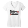 blessed mommy  flower Women's V-Neck T-Shirt