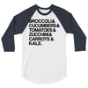 vegan 3/4 Sleeve Shirt