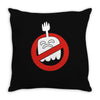regular ghost Throw Pillow