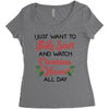 i just want to bake stuff and watch christmas movies all day Women's Triblend Scoop T-shirt