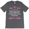 Dear Daddy, Thanks for Being my Dad Baby Boy Letter to Father T-Shirt
