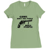 guns don't kill people, i kill people t shirt Ladies Fitted T-Shirt