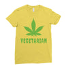 Vegetarian Ladies Fitted T-Shirt