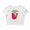hi quality frenchie Crop Top