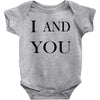 i and you Baby Bodysuit