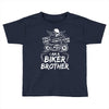You Cant Scare Me I am Biker Brother Toddler T-shirt