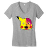 pikachu zombie Women's V-Neck T-Shirt