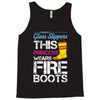 Forget Glass Slippers This Princess Wears Fire Boots Tank Top