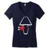 i love lamp (2) best trending Women's V-Neck T-Shirt