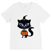 witch cat V-Neck Tee