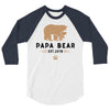 papa bear 3/4 Sleeve Shirt