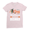 Halloween Kings Are Born In December Ladies Fitted T-Shirt