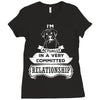 I Am Boxer Actually In A Very Commited Relationship Ladies Fitted T-Shirt