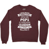 Super Cool Pops Of A Freaking Awesome Grandson Crewneck Sweatshirt