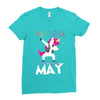 UNICORN ARE BORN IN MAY Ladies Fitted T-Shirt