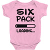 six pack loading Baby Onesie