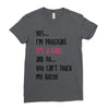Yes...I'm Pregnant.It's a Girl! And No...You Can't Touch My Belly! Ladies Fitted T-Shirt