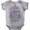 stolze mama einer grossartigen tochter hoodie Baby Onesie