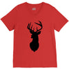 deer skull christmas V-Neck Tee
