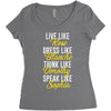 be golden Women's Triblend Scoop T-shirt