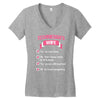 technician's wife Women's V-Neck T-Shirt