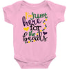 i'm just here for the beads Baby Bodysuit