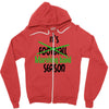 its marching band season green Zipper Hoodie