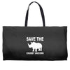 chubby unicorn Weekender Totes