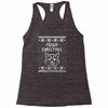 meowy christmas Racerback Tank
