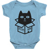 cats love boxes Baby Onesie
