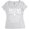I Love You Mom Women's Triblend Scoop T-shirt