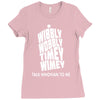 wibbly wobbly timey wimey talk whovian to me Ladies Fitted T-Shirt