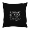 if you don't sin jesus died for nothing Throw Pillow