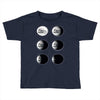the phases of the moon of laika dog Toddler T-shirt