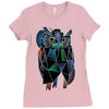 polygonal owl Ladies Fitted T-Shirt