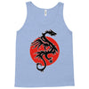sun dragon with pearl   black red white Tank Top
