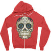 sugar skull Zipper Hoodie