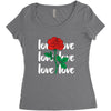 Love Rose Women's Triblend Scoop T-shirt
