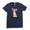 chihuahua mom Ladies Fitted T-Shirt
