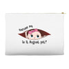 August Peeking Out Baby Girl Accessory Pouches