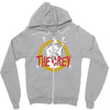 the grey Zipper Hoodie