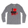 i love house music t shirt men logo3 new t shirt clothing design men Long Sleeve Shirts