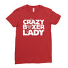 crazy boxer lady Ladies Fitted T-Shirt