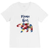 mama bear floral V-Neck Tee