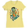 frankenstein soccer Ladies Fitted T-Shirt
