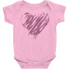 valentines day hearts Baby Onesie