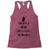 not a nerd (2) Racerback Tank