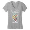 my body is a garden, not a graveyard black Women's V-Neck T-Shirt