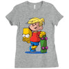 bart simpson Ladies Fitted T-Shirt
